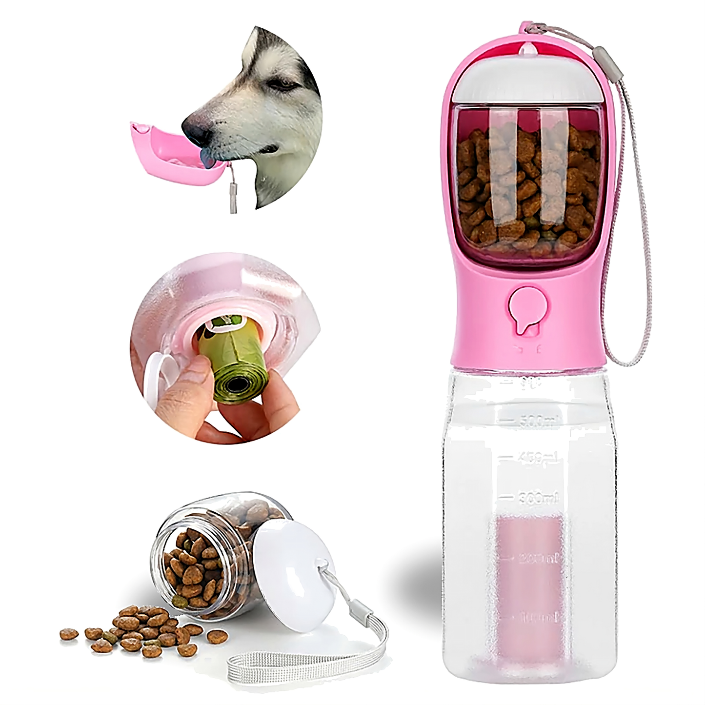 Finally, The Pet Bottle That Does It All — Hydrate, Feed & Clean Instantly 🐾