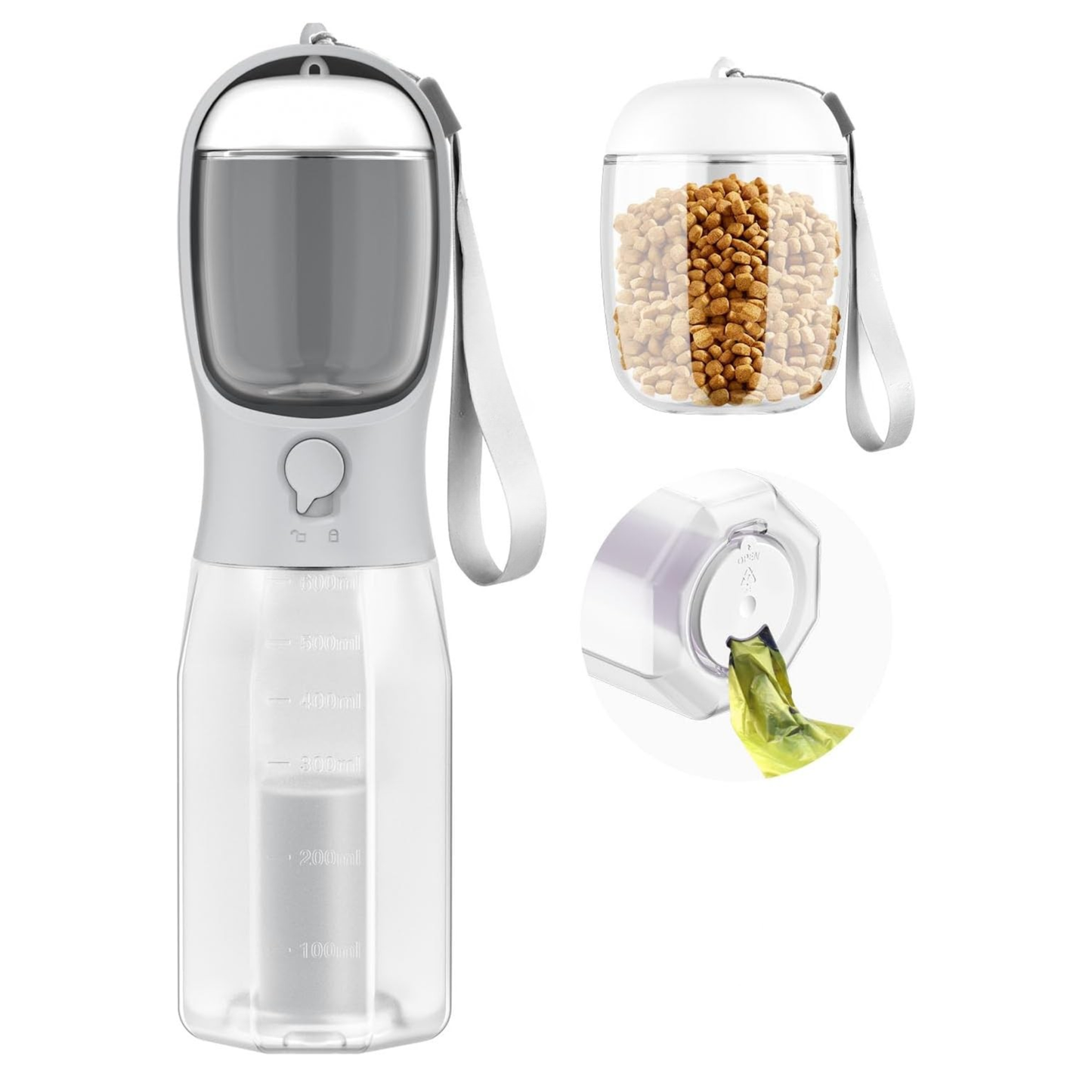 Finally, The Pet Bottle That Does It All — Hydrate, Feed & Clean Instantly 🐾
